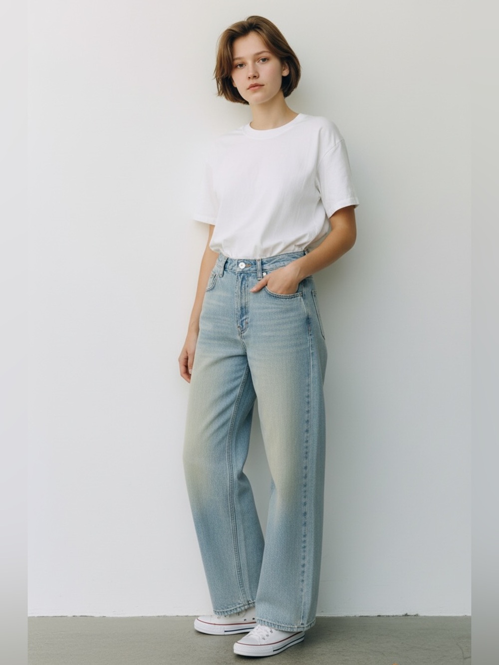 Zara wide leg jeans 10